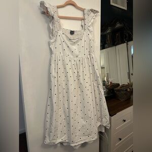 Arula White Polka Dot Dress